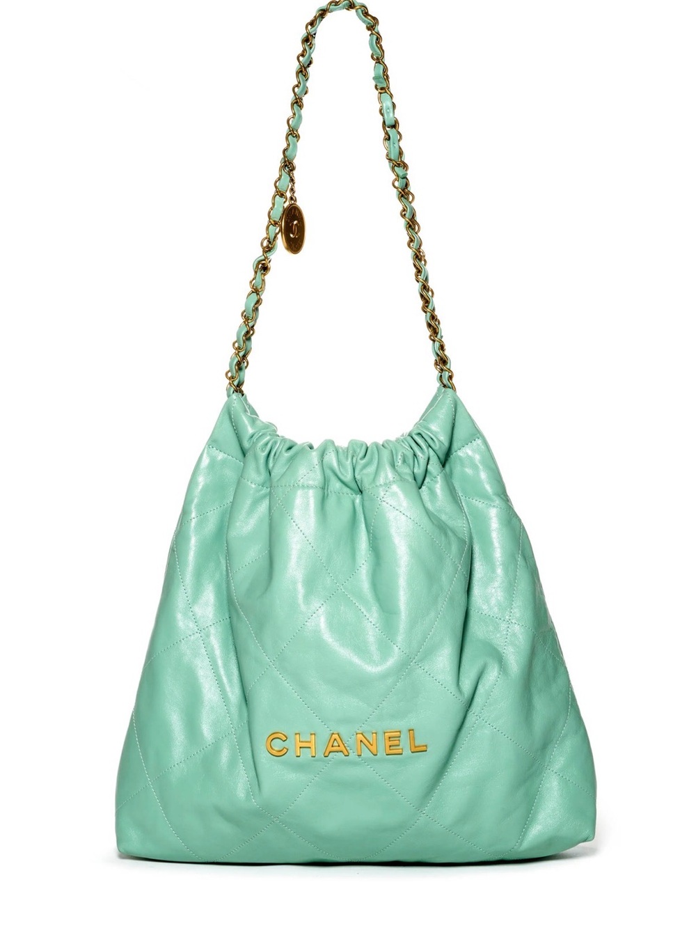 Chanel 22 medium mint green